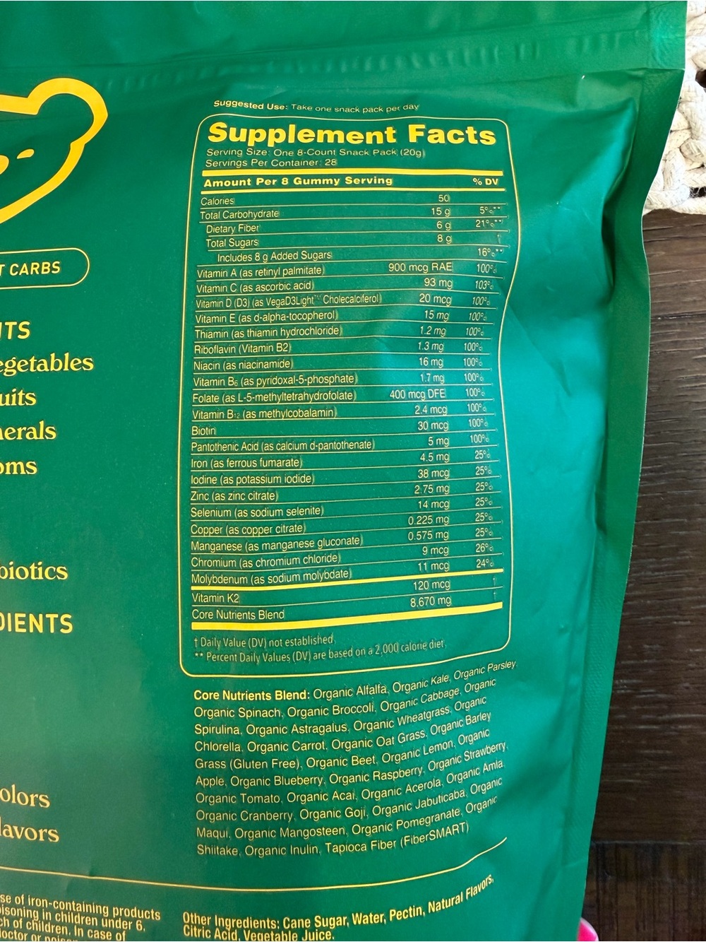 Grüns Superfoods Greens Gummies - Picture 4 of 4
